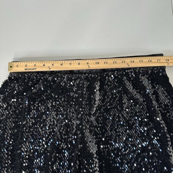 Chicos Black Velvet Sequin Size 14 - Picture 5 of 9